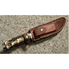 Schrade USA Uncle Henry Staglon 153UH Golden Spike Fixed Blade Sheath Knife Schrade USA Uncle Henry Staglon 153UH Golden Spike Fixed Blade Sheath Knife