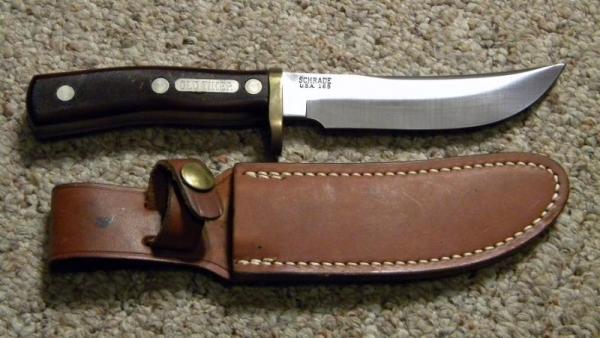 Schrade USA 165OT Old Timer Woodsman Fixed Blade Sheath Knife