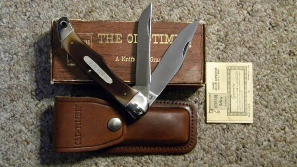 Schrade USA 25OT Delrin Old Timer Folding Hunter Knife & Pouch - NIB Schrade USA 25OT Delrin Old Timer Folding Hunter Knife & Pouch - NIB