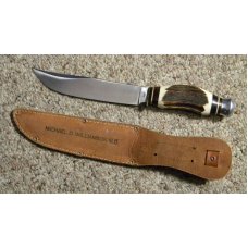 Carl Schlieper Solingen Alemania German Eye Stag Fixed Blade Sheath Knife Carl Schlieper Solingen Alemania German Eye Stag Fixed Blade Sheath Knife