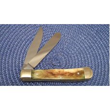 Boker 2525 LTD. Bone White Lightning Trapper Knife c.1980 - NIB Boker 2525 LTD. Bone White Lightning Trapper Knife c.1980 - NIB