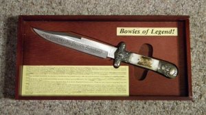 Parker Cut. Co. Hand Made Japan Bone EK-11 Manson Bowie Knife - NIB - c.1985