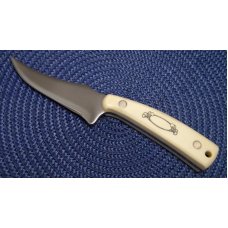 Schrade USA SC502 Scrimshaw Sharpfinger Fixed Blade Sheath Knife c. 1982 - NIB