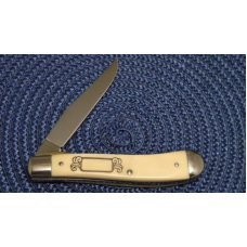 Schrade USA SC503 Scrimshaw Linerlock Slimline Trapper Knife c. 1985 - NIB Schrade USA SC503 Scrimshaw Linerlock Slimline Trapper Knife c. 1985 - NIB