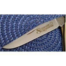Schrade USA SC503 Scrimshaw Linerlock Slimline Trapper Knife c. 1985 - NIB Schrade USA SC503 Scrimshaw Linerlock Slimline Trapper Knife c. 1985 - NIB