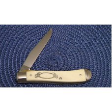 Schrade USA SC503 Scrimshaw Linerlock Slimline Trapper Knife c. 1983 - NIB Schrade USA SC503 Scrimshaw Linerlock Slimline Trapper Knife c. 1983 - NIB