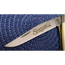 Schrade USA SC503 Scrimshaw Linerlock Slimline Trapper Knife c. 1983 - NIB Schrade USA SC503 Scrimshaw Linerlock Slimline Trapper Knife c. 1983 - NIB
