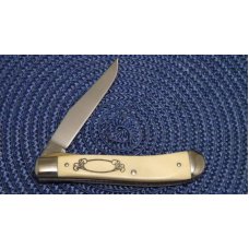Schrade USA SC503 Scrimshaw Linerlock Slimline Trapper Knife c. 1982 - NIB Schrade USA SC503 Scrimshaw Linerlock Slimline Trapper Knife c. 1982 - NIB