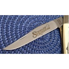 Schrade USA SC503 Scrimshaw Linerlock Slimline Trapper Knife c. 1982 - NIB Schrade USA SC503 Scrimshaw Linerlock Slimline Trapper Knife c. 1982 - NIB