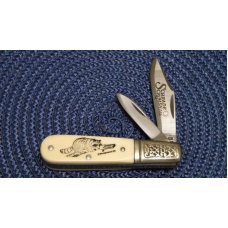 Schrade USA SC506 Scrimshaw Barlow Knife c. 1979 - NIB Schrade USA SC506 Scrimshaw Barlow Knife c. 1979 - NIB