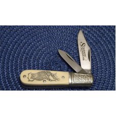 Schrade USA SC506 Scrimshaw Barlow Knife c. 1983 - NIB Schrade USA SC506 Scrimshaw Barlow Knife c. 1983 - NIB