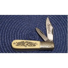 Schrade USA SC506 Scrimshaw Barlow Knife c. 1984 - NIB