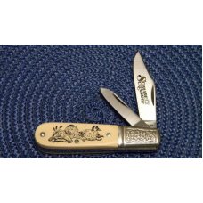 Schrade USA SC506 Scrimshaw Barlow Knife c. 1986 - NIB Schrade USA SC506 Scrimshaw Barlow Knife c. 1986 - NIB