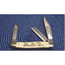 Schrade USA SC505 Scrimshaw Stockman Knife c. 1982 - NIB Schrade USA SC505 Scrimshaw Stockman Knife c. 1982 - NIB