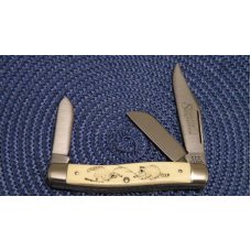 Schrade USA SC505 Scrimshaw Stockman Knife c. 1980 - NIB Schrade USA SC505 Scrimshaw Stockman Knife c. 1980 - NIB