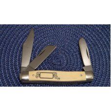 Schrade USA SC505 Scrimshaw Stockman Knife c. 1987 - NIB Schrade USA SC505 Scrimshaw Stockman Knife c. 1987 - NIB