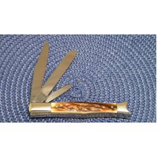Fight'n Rooster Frank Buster Celebrated Cutlery Germany Stag 1992 3 Blade Fishtail Club Knife Fight'n Rooster Frank Buster Celebrated Cutlery Germany Stag 1992 3 Blade Fishtail Club Knife