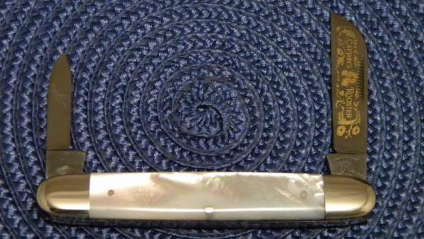 Fight'n Rooster Frank Buster Celebrated Cutlery Germany Pearl The Captain's Rooster Pen Knife Fight'n Rooster Frank Buster Celebrated Cutlery Germany Pearl The Captain's Rooster Pen Knife