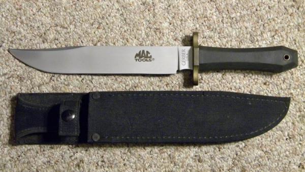 Gerber Portland ORE USA Mac Tools Bowie Fixed Blade Sheath Knife