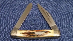 Case XX Stainless USA 1 Dot (1979) Bradford Centennial Stag 5275 SP SSP Scrolled Moose Knife