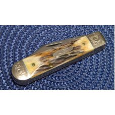 Case XX Stainless USA 9 Dot (1981) Stag 5235 1/2 SSP Scrolled Swell End Jack Knife Case XX Stainless USA 9 Dot (1981) Stag 5235 1/2 SSP Scrolled Swell End Jack Knife