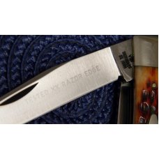 Case XX Stainless USA 1965-69 Bone 6254 SSP Tested XX Razor Edge Trapper Knife