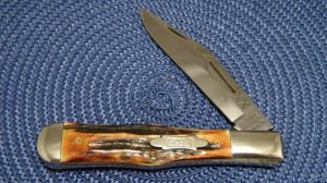 Case Classic 1990 Stag 51050 SAB Folding Hunter Coke Bottle Knife