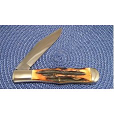 Case Classic 1990 Stag 51050 SAB Folding Hunter Coke Bottle Knife Case Classic 1990 Stag 51050 SAB Folding Hunter Coke Bottle Knife