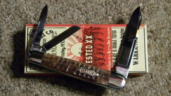 Case Classic 1990 Rogers Bone 6391 Large Split Backspring Whittler Knife - NIB Case Classic 1990 Rogers Bone 6391 Large Split Backspring Whittler Knife - NIB