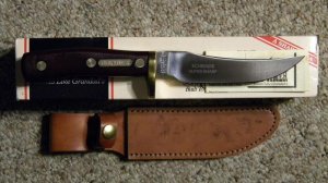 Schrade USA 160OT Old Timer Mountain Lion Rigid Fixed Blade Sheath Knife - NIB