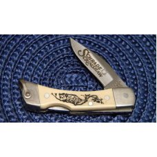 Schrade + USA 511-SC Scrimshaw Lockback Knife c. 1986 - NIB Schrade + USA 511-SC Scrimshaw Lockback Knife c. 1986 - NIB
