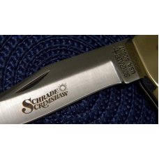 Schrade + USA SC507 Scrimshaw Lockback Knife & Pouch c. 1990 - NIB Schrade + USA SC507 Scrimshaw Lockback Knife & Pouch c. 1990 - NIB