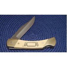 Schrade + USA SC507 Scrimshaw Lockback Knife & Pouch c. 1989 - NIB Schrade + USA SC507 Scrimshaw Lockback Knife & Pouch c. 1989 - NIB