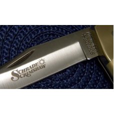 Schrade + USA SC507 Scrimshaw Lockback Knife & Pouch c. 1989 - NIB Schrade + USA SC507 Scrimshaw Lockback Knife & Pouch c. 1989 - NIB