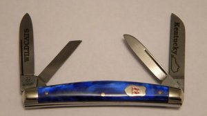 Kissing Crane Robt Klass Solingen Germany #85 Blue Kentucky Wildcat Congress Knife 