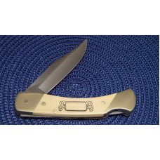 Schrade + USA SC507 Scrimshaw Lockback Knife & Pouch c. 1988 - NIB Schrade + USA SC507 Scrimshaw Lockback Knife & Pouch c. 1988 - NIB