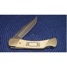 Schrade + USA SC507 Scrimshaw Lockback Knife & Pouch c. 1987 - NIB Schrade + USA SC507 Scrimshaw Lockback Knife & Pouch c. 1987 - NIB