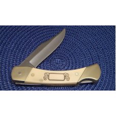 Schrade + USA SC507 Scrimshaw Lockback Knife & Pouch c. 1985 - NIB