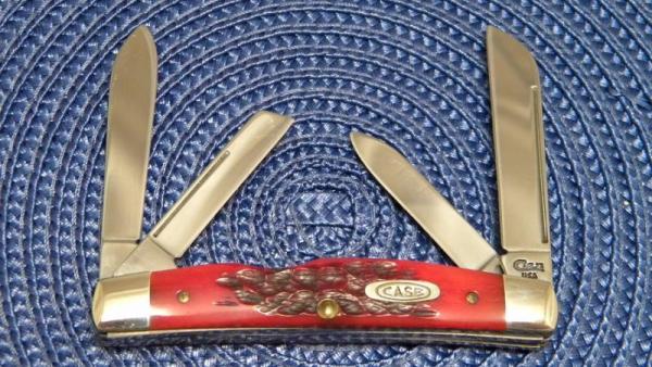 Case XX USA 1994 Dark Red Bone DR64052 SS Congress Knife Case XX USA 1994 Dark Red Bone DR64052 SS Congress Knife