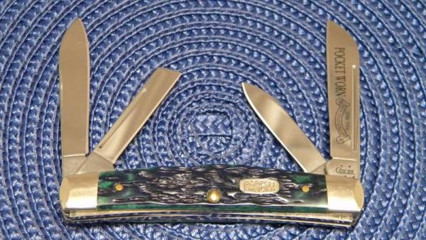 Case XX USA 2006 Pocket Worn Green Bone 64052 SS Congress Knife Case XX USA 2006 Pocket Worn Green Bone 64052 SS Congress Knife