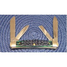 Case XX USA 2006 Pocket Worn Green Bone 64052 SS Congress Knife Case XX USA 2006 Pocket Worn Green Bone 64052 SS Congress Knife