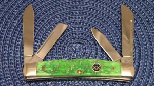 Case XX USA 2004 Barb Wire Bone 64052 SS Congress Knife