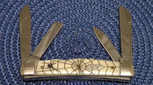 Case XX USA 2006 Spider Web Bone 64052 SS Congress Knife