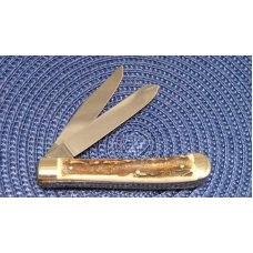 Carl Schlieper Solingen Germany 20SS-DS Stag German Eye Trapper Knife 