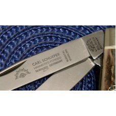Carl Schlieper Solingen Germany 20SS-DS Stag German Eye Trapper Knife 