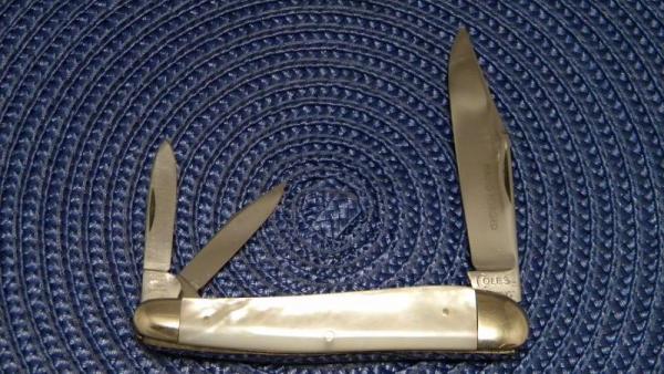 Coles Germany Pearl Carpenters Whittler Knife c.1960's Etched Coles Germany Pearl Carpenters Whittler Knife c.1960's Etched