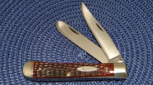 Case XX Stainless USA 1965-69 Bone 6254 SSP First Model Stainless Trapper Knife