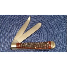 Case XX Stainless USA 1965-69 Bone 6254 SSP First Model Stainless Trapper Knife