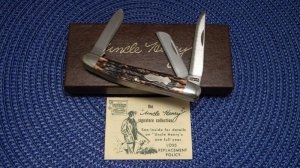 Schrade + USA 897UH Uncle Henry Staglon Signature Premium Stockman Knife - NIB