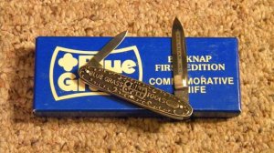 Belknap I Germany John Primble LTD 1 First Edition Commemorative Blue Grass Knife - NIB